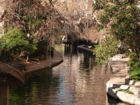O magnífico River Wak, no centro de San Antonio, no sul do Texas, nos Estados Unidos